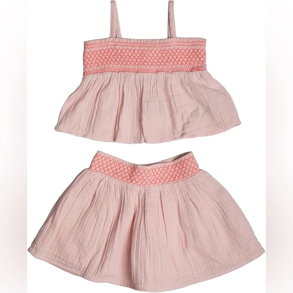 Baby GAP Toddler Crinkle Gauze Smocked Outfit Set - Like New - Size 3 year